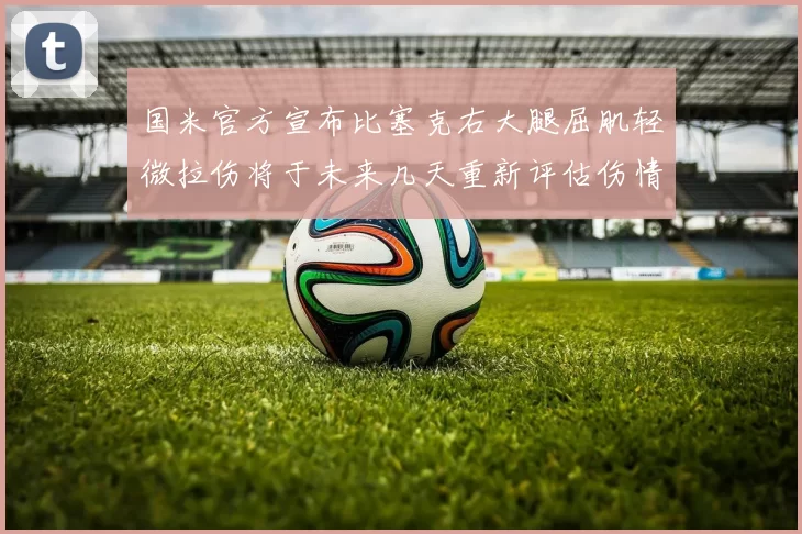 国米官方宣布比塞克右大腿屈肌轻微拉伤将于未来几天重新评估伤情